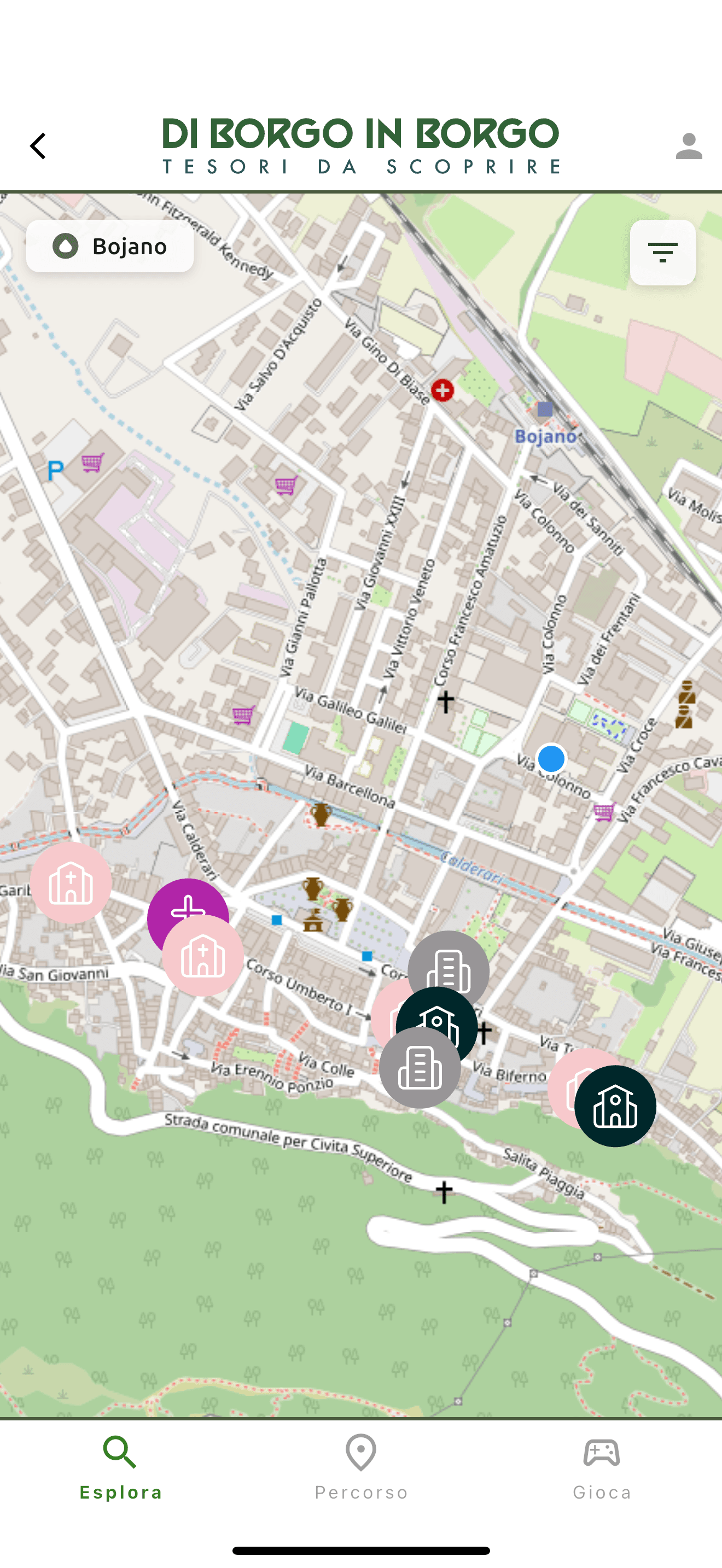 App screenshot 4: Visitare il comune